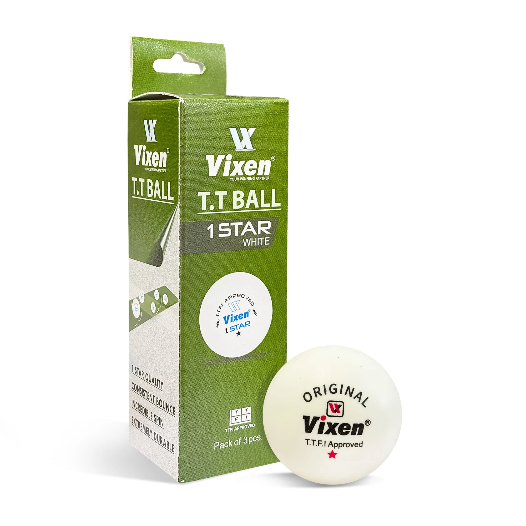 TT BALL 1 STAR WHITE