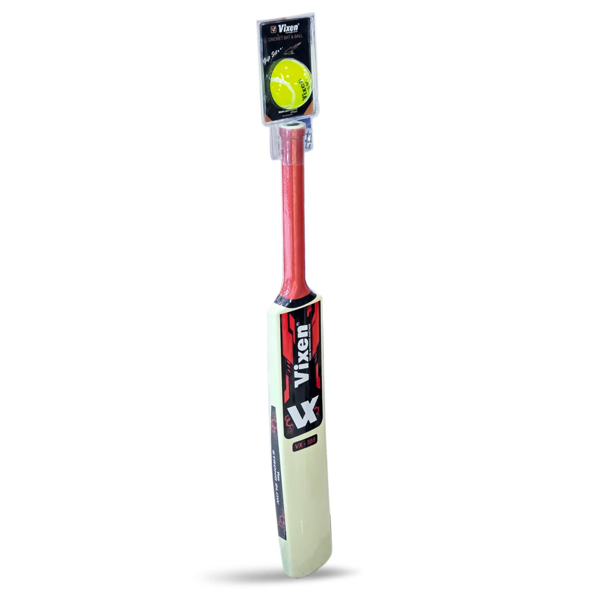 CRICKET PLASTIC BAT & BALL SET VX-555