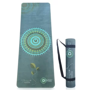 Divyog Premium Suede Yoga Mat 6mm with Stylish Printed Design