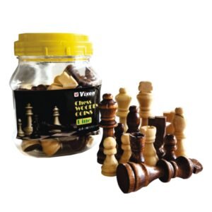 VIXEN CHESS MEN PINE WOODEN SMALL