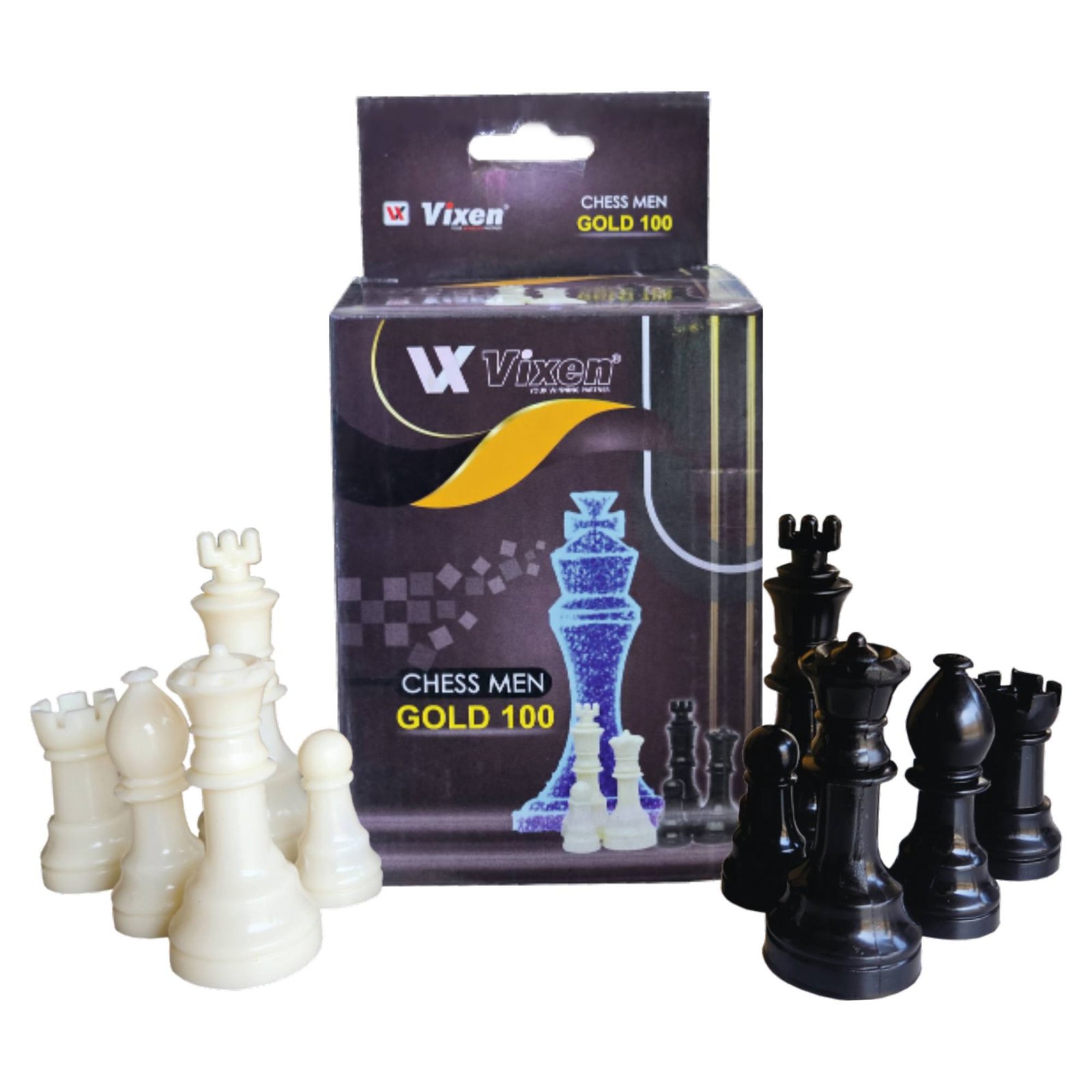 CHESS MEN GOLD 100