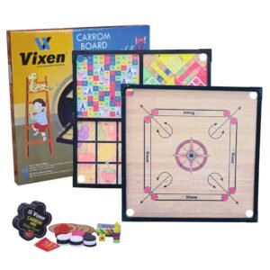VIXEN CARROM BOARD 5 IN 1