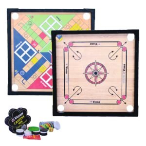 VIXEN CARROM BOARD YOYO WITH LUDO 18"